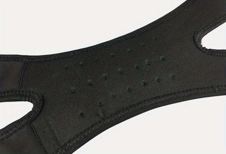 1pc FlexiSupport Elastic Knee Brace, Polyester & Nylon High Stretch Patella Stabilizer, Pull-On Knee Pad for Sports, Cycling, Mountaineering, Basketball, Soccer - Uncharged Knee Support Strap