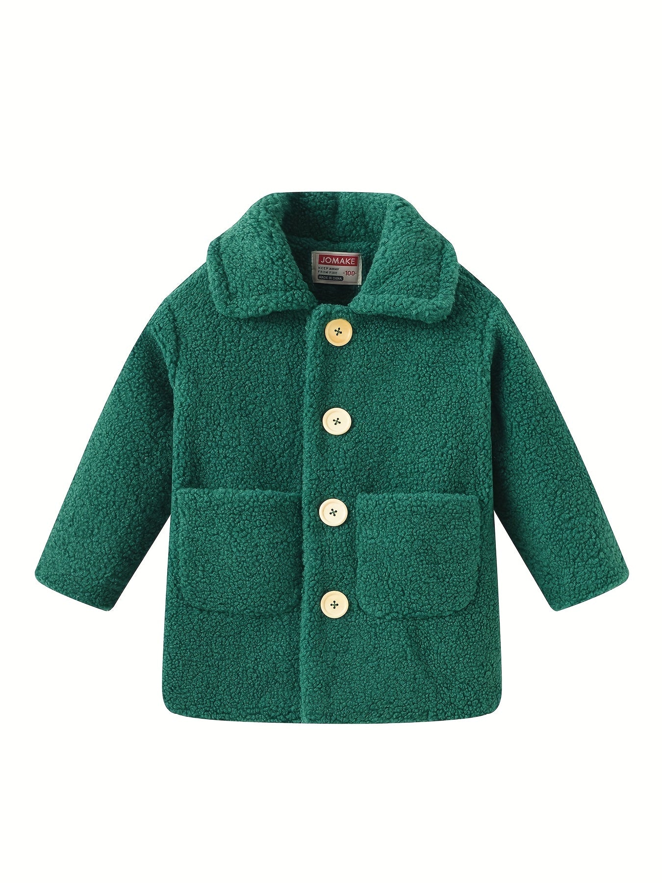 JOMAKE Girls' Winter Coat - Pastel Pink & Ombre Jacket with Button Front Closure,