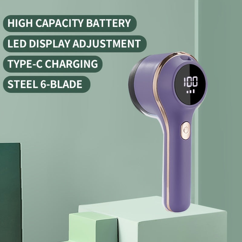 Rechargeable Fabric Shaver - Electric Lint Remover for Clothes, Sweaters, and Plush Toys with Safe Mesh Protection and Portable Design