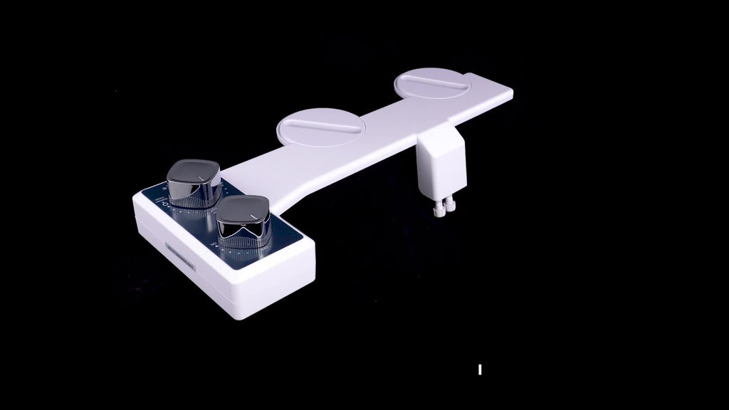 1pc Bidet Attachment For Toilet, Toilet Seat Bidet, Dual Self-Cleaning And Retractable Nozzle, Pressure Control, Non-Electric Attachment For Rear Washing And Sanitizing, Cold Water (Blue)