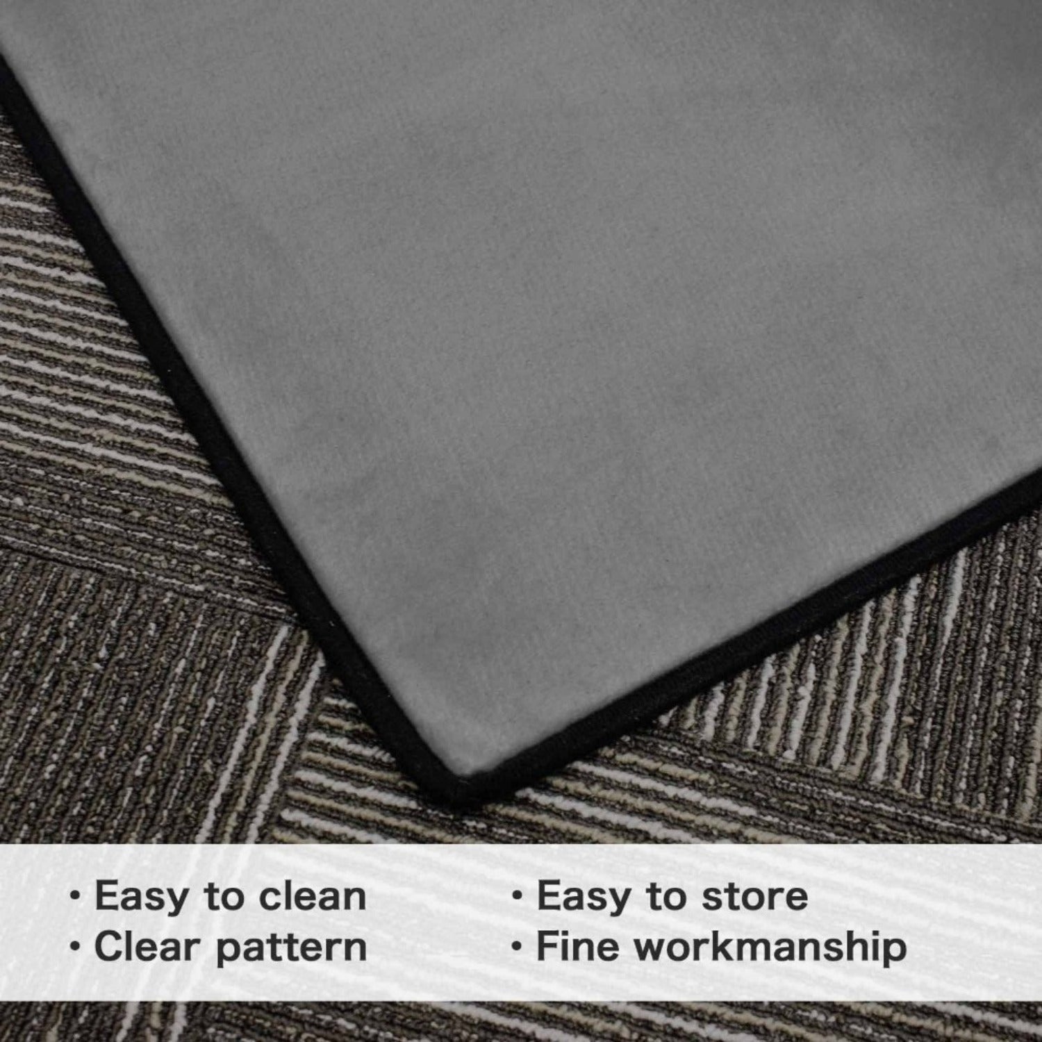 1pc 100% Polyester Modern Abstract Geometric Area Mat - Non-Slip, Machine Washable, Soft Black White Design, Perfect for Living Room, Bedroom, or Kitchen Decor, Rugs for Living Room