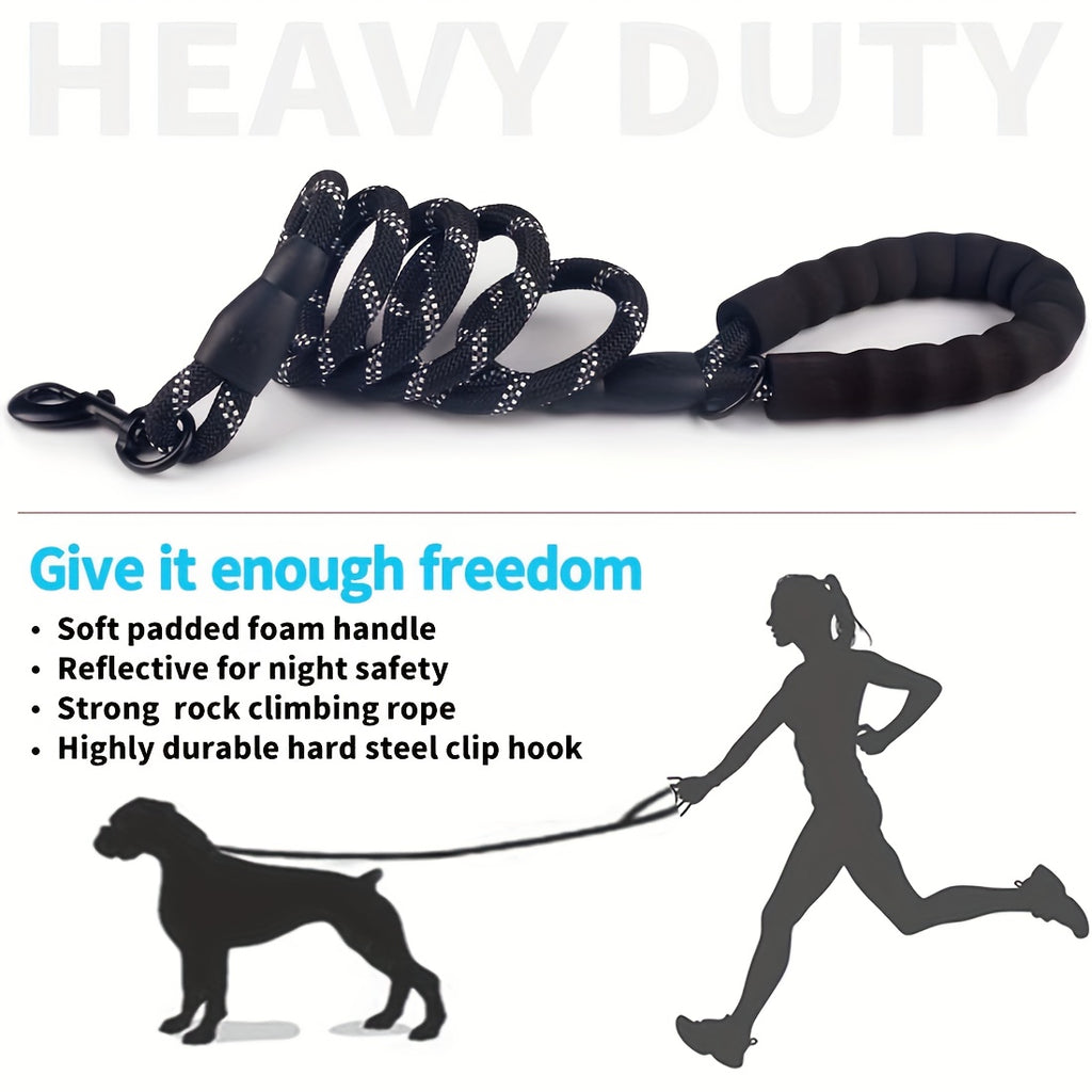 JOYTALE Reflective Dog Leash with Comfortable Padded Handle - Ideal for Small, Medium, and Large Dogs - 4/5/6 FT Length Options Available