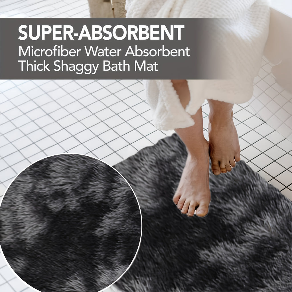New Mixed Color Bath Mats, Whole Room Bath Rugs, Tie-Dye 3/4/5/6pcss Toilet Mats Universal Soft Bathroom Rugs Sets 3/4/5/6pcs Water Absorption Bathroom Carpet Set, Non Slip Bath Rugs Set, Thick Machine Washable Easy to Dry Da
