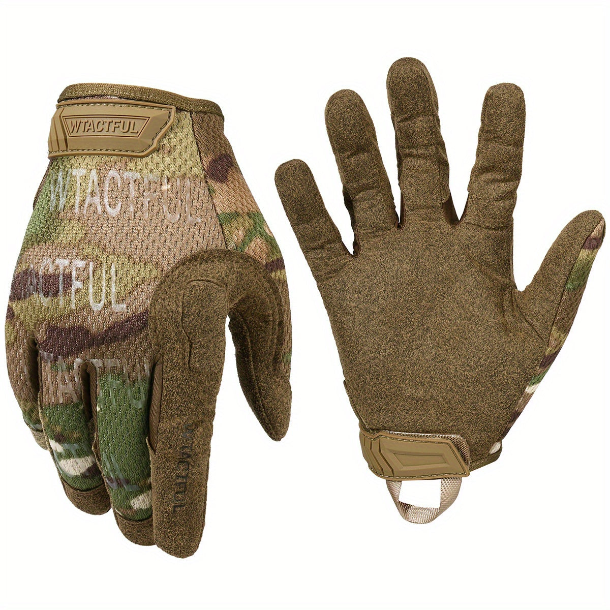 1 Pair Full Finger Thickened Windproof Touch Screen Gloves - Water Resistant, Anti-Slip, and Breathable