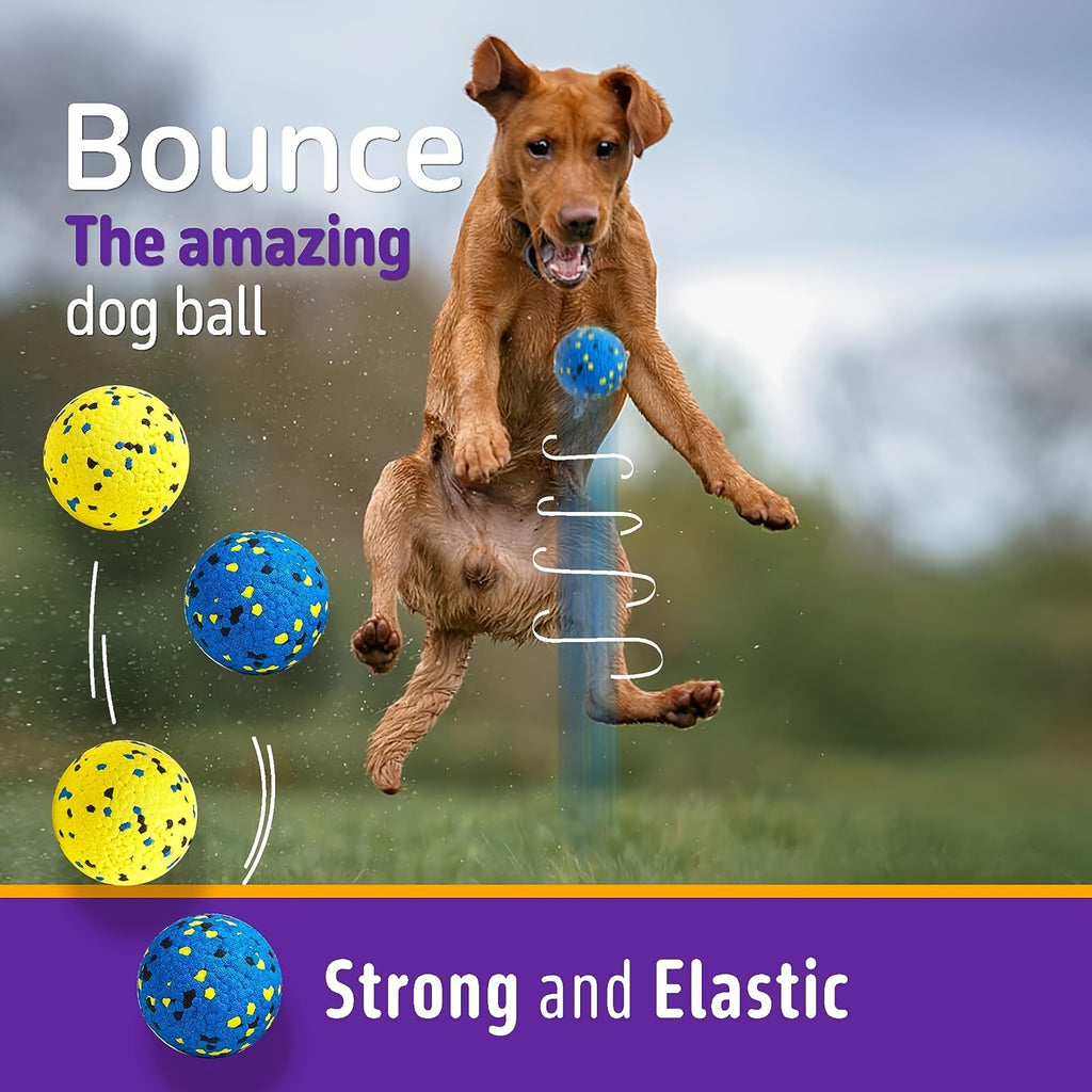 4 Pcs Dog Tennis Balls For Aggressive Chewers Dog Toys For Teething Durable Puppy Chew Toy Floating Dog Pet Fetch Toy Ball For Large Medium Small Dog