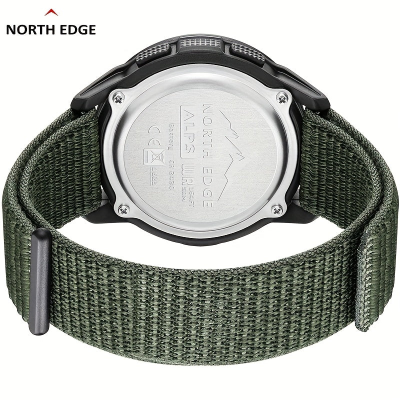 Mens Slim Sports Smartwatch - Water Resistant Chronograph Watch with Pedometer, Multi-Functional Wrist Watch with Carbon Fiber Strap for Fitness, Running, and Outdoor Activities