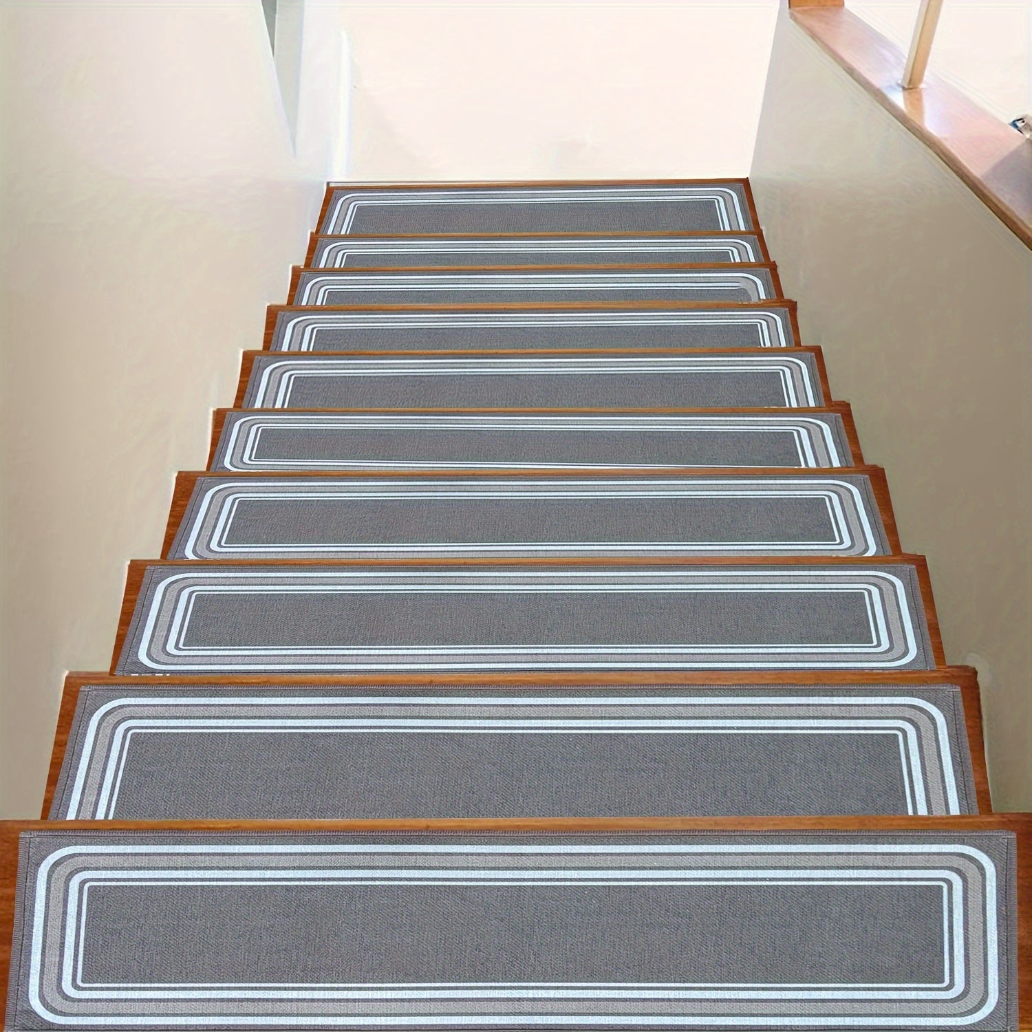 7/14pcs Stair Treads For Wooden Steps Indoor, Carpet Stair Treads Non Slip For Your Family And Pets, Peel And Stick Edging Stair Runners Rugs, 8x30inch