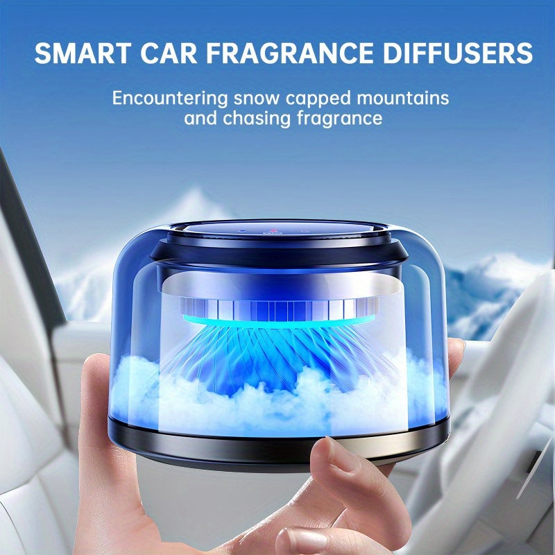 3 Modes Smart Car Air Freshener, Adjustable Intensity, Auto On/Off,