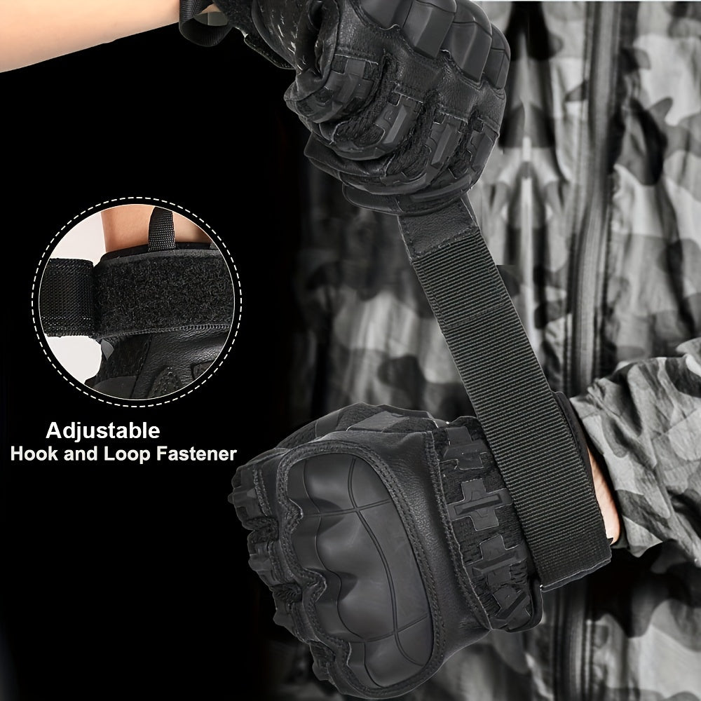 Professional Non-Slip Gloves For Outdoor Activities - Windproof And Adjustable For Cycling, Hunting, And Driving