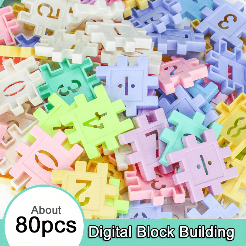 DIY Building Toys - Digital Block Building Set for Youngsters - Educational Intellectual Toys, Halloween/Thanksgiving Day/Christmas Gift