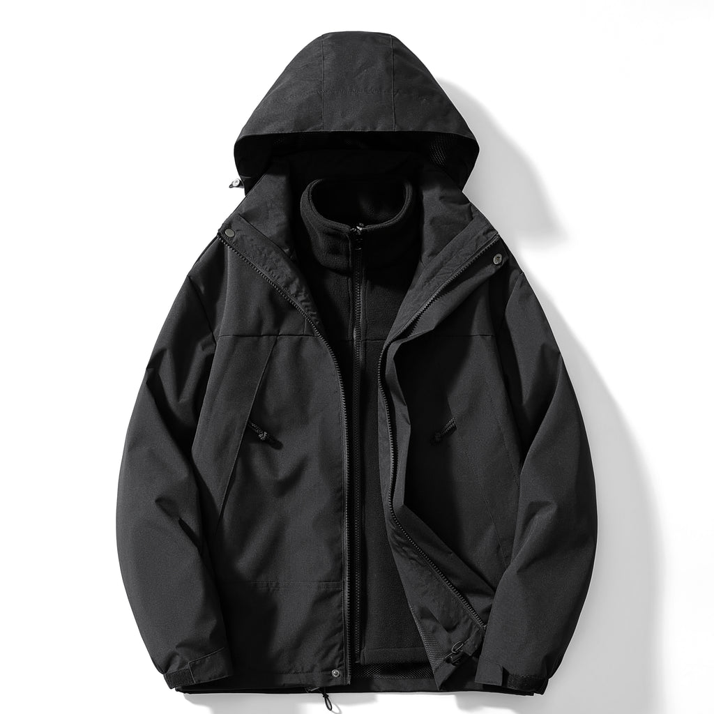 Women's 3-in-1 Outdoor Sports Jacket - Windproof, Waterproof, and Perfect for Mountaineering and Skiing