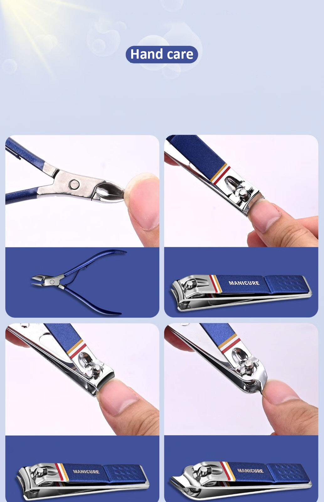 9/11/13/15/19pcs Fashion Nail Clipper Set Premium Manicure Tools for Men and Women, High-End Pedicure Kit