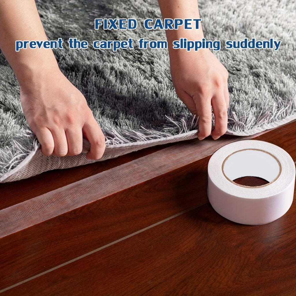 Heavy-Duty Double-Sided Tape, Carpet Tape 1.89 Inches X 10 Yards, Strong Adhesive, Removable, Suitable for Floors, Indoor/Outdoor Carpets, Laminate, Area Rugs, Stair Carpets, Bathroom Rugs, Mats, Carpet Tiles, Kitchen Carpets