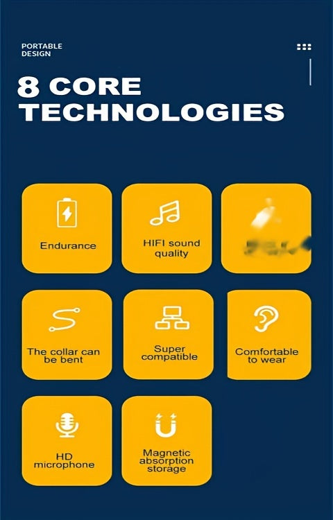 Youci new wireless neck earphone with ENC noise reduction and high-end high-quality call is suitable for sports and running driving holiday gifts.