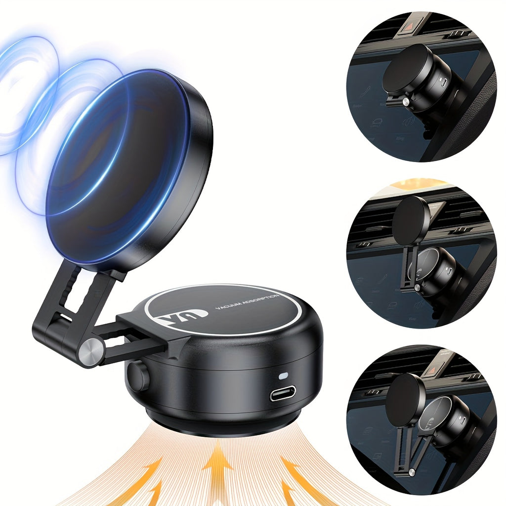 Car Mount Phone Holder For Vehicle, Vacuum Suction Design,