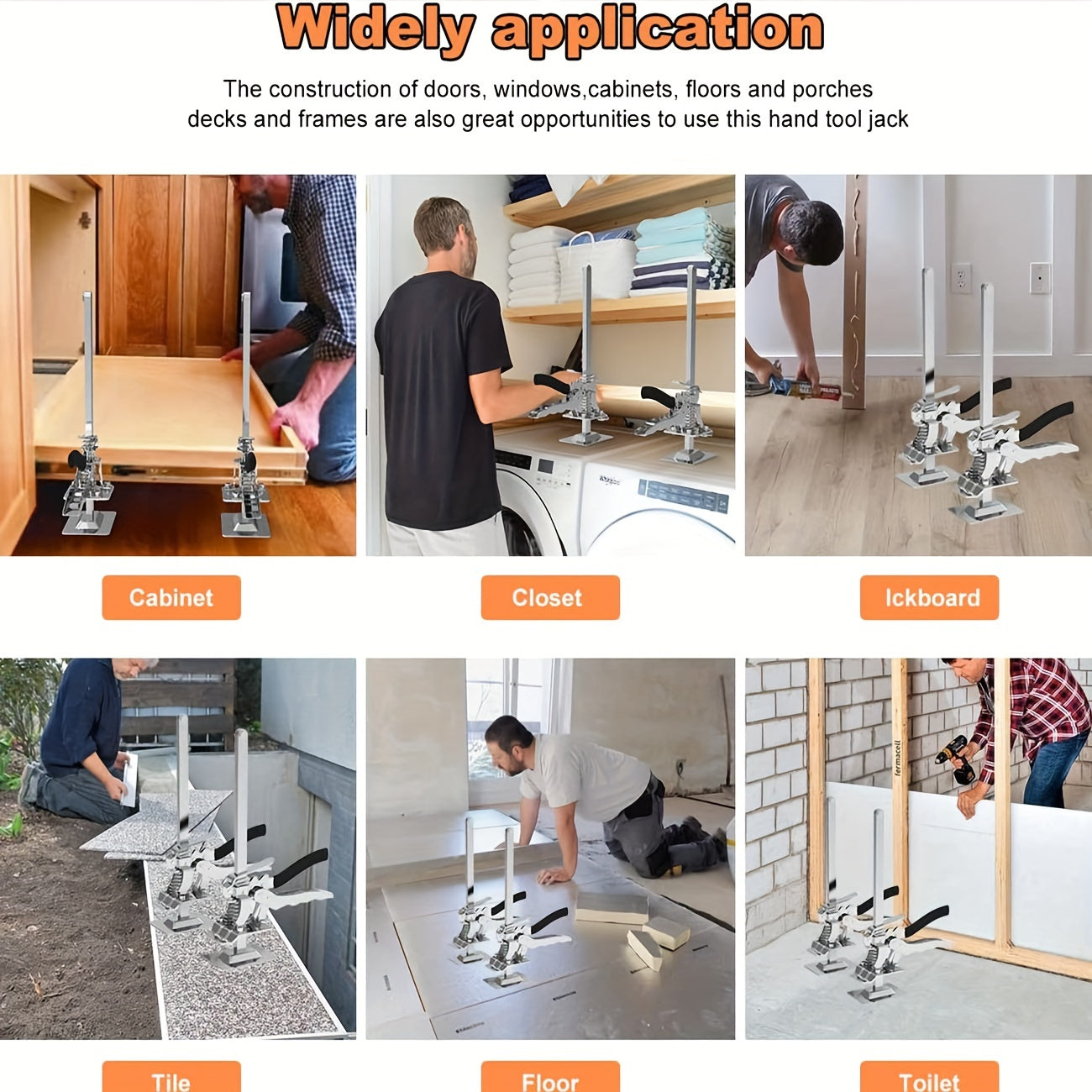 1pc/2pcs Arm Tool Lift Labor Saving Arm, Wall Tile Locator, Multi-Function Height Adjustment Lifting Device, Door Panel Lifting Cabinet Jack Board Lifter, Men's Labor-Saving Tool