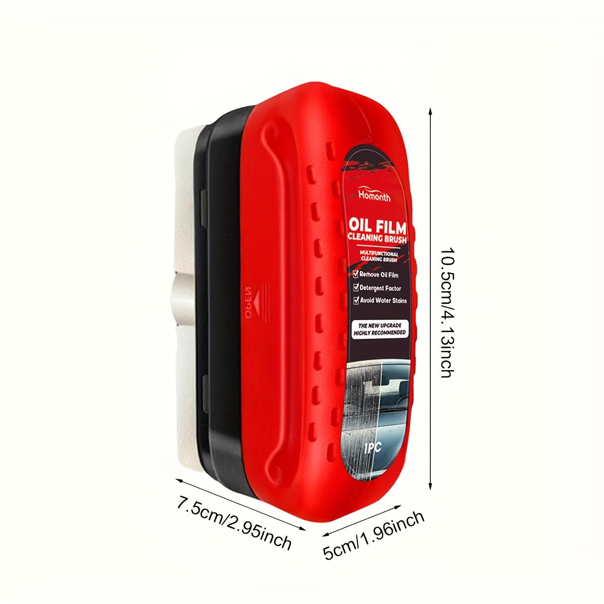 1/2 Pieces Automotive Oil Film Cleaning Brush, Glass Cleaning Board Glass Coating, Improves Clarity And Visibility, Oil Film Removal Brush Tool For Car Glass, Windshield, Mirror, Windows (1/2 Brush)