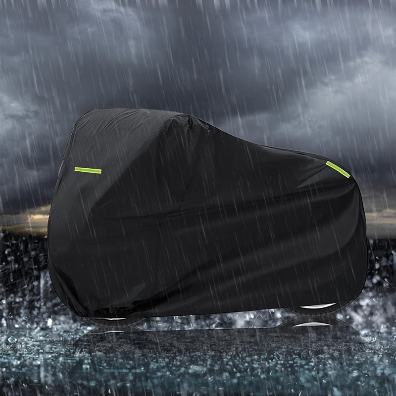 210Doxford Motorcycle Cover All Season, Universal Weather Durable Quality Waterproof Sun Outdoor Protection Scooter Shelter Tear Proof Night Reflective