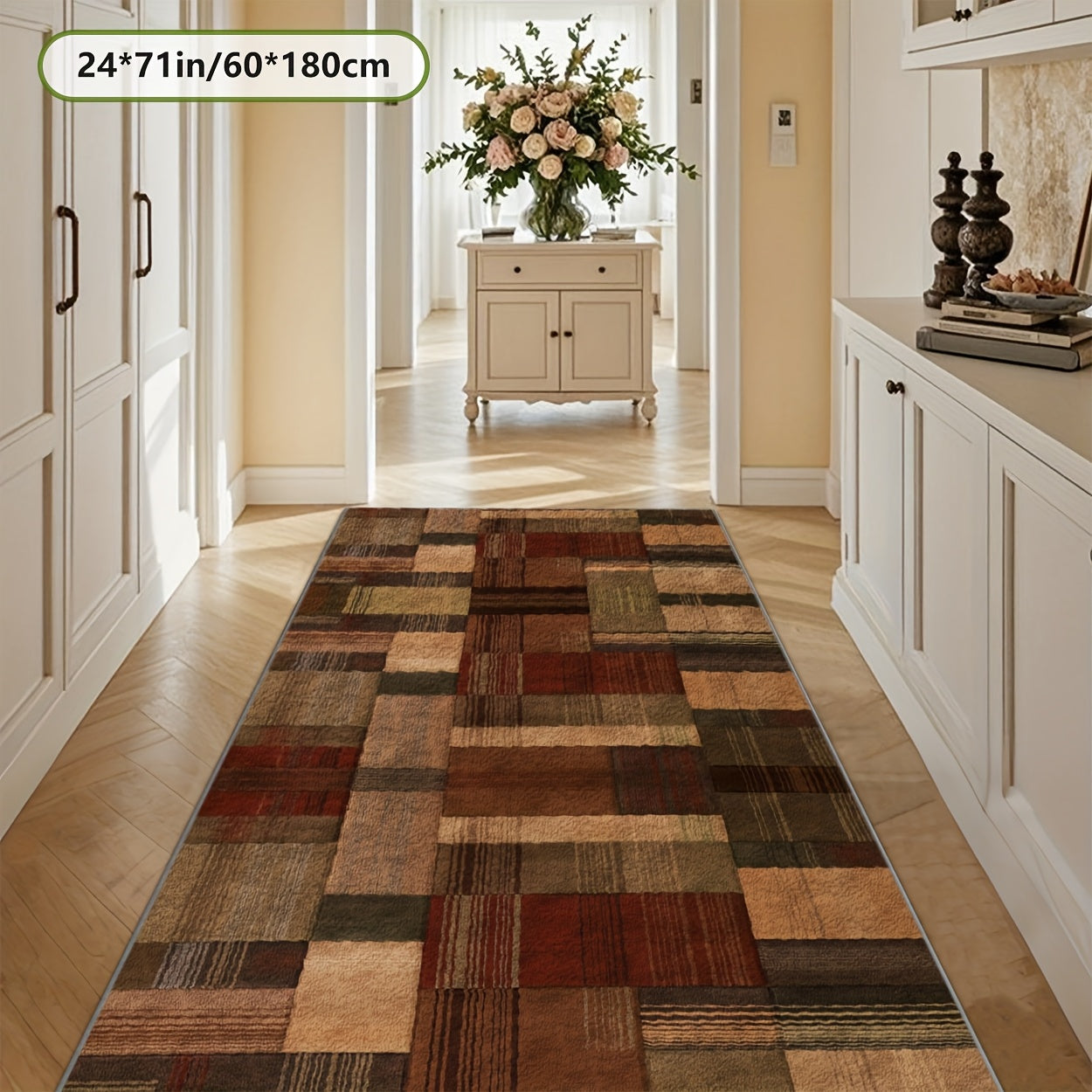 2D Printed Rugs for Stylish Home Decor, Suitable for Commercial Spaces. Long Runner Carpets for Living Rooms, Sofa Mats, Bedroom Rugs, Bedside Mats, And Entrance Doormats. Ideal for Dining Tables And Coffee Tables, Applicable