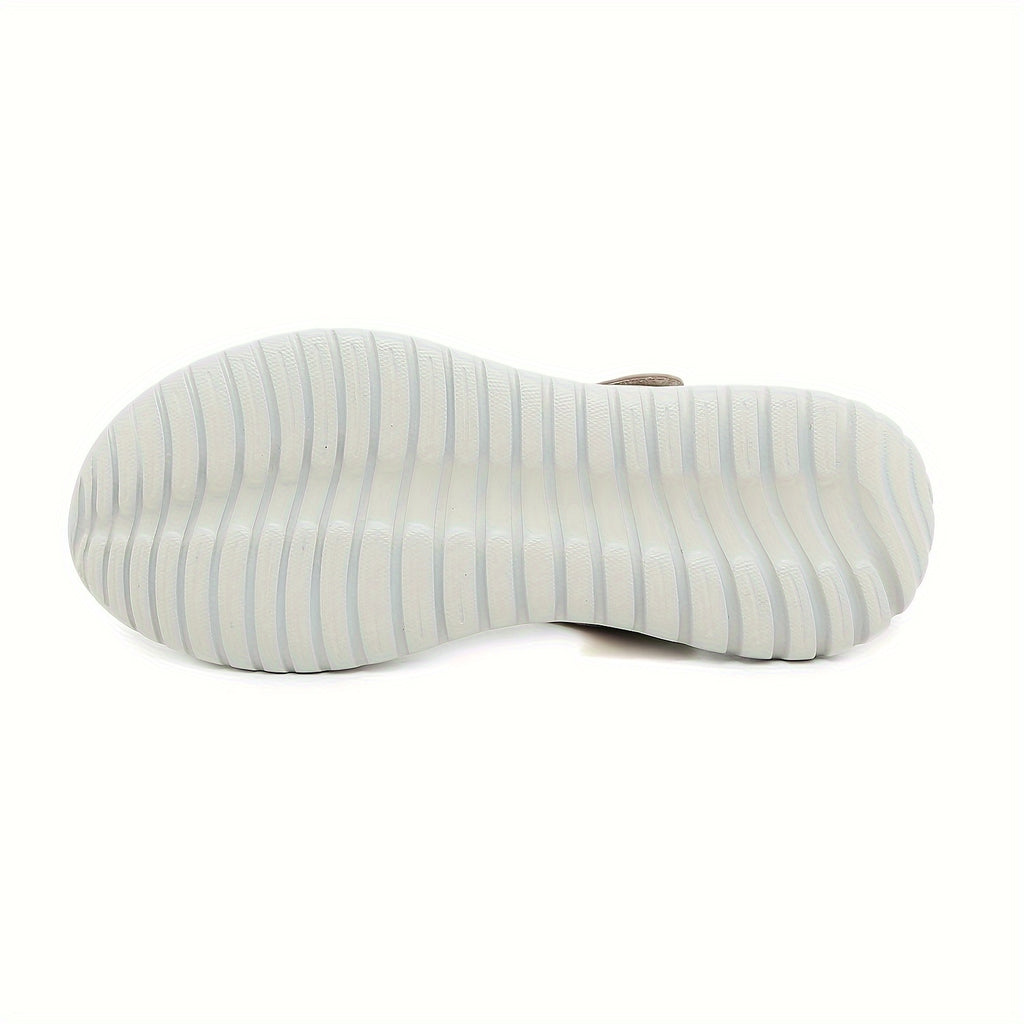 Breezy Chic Women's Flat Sports Sandals: Casual Perfect Open-Toe, Secure Ankle Strap, Versatile Solid Color