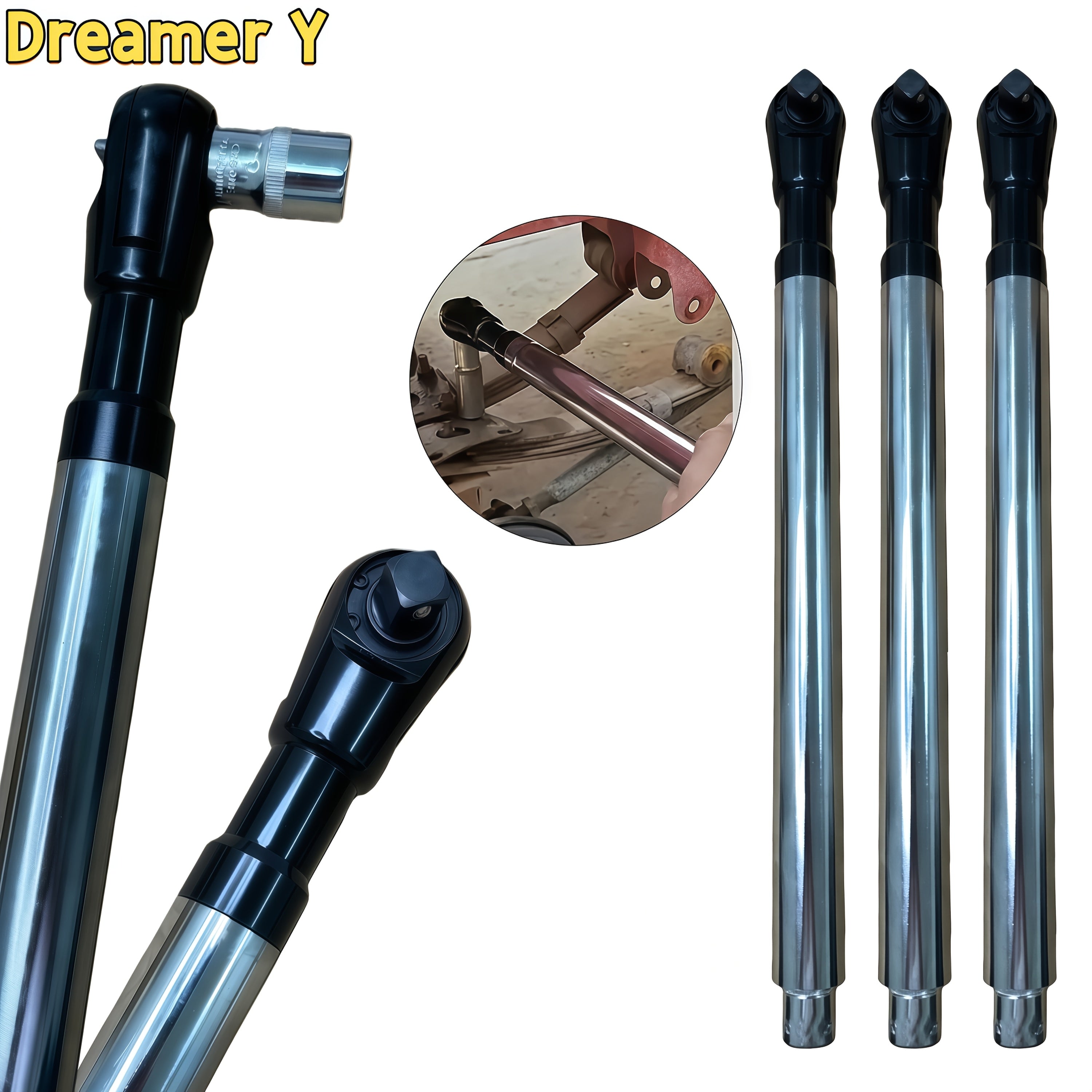 [Repair Tool Kit] Automotive Repair Tool Kit: Ratchet Wrench, Socket Set, 1/2" Drive Extension – Multi-Functional for Cars, Motorcycles, and Farm Equipment Maintenance