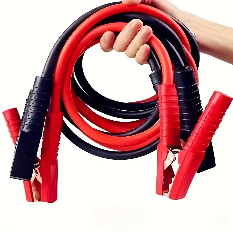 Heavy-Duty 4m Frost-Resistant Jumper Cables - Durable Automotive Booster Wires with Reliable Car Battery Jump Leads for SUVs, Cars, and Trucks - Fast and Safe Emergency Jump Starting Solution