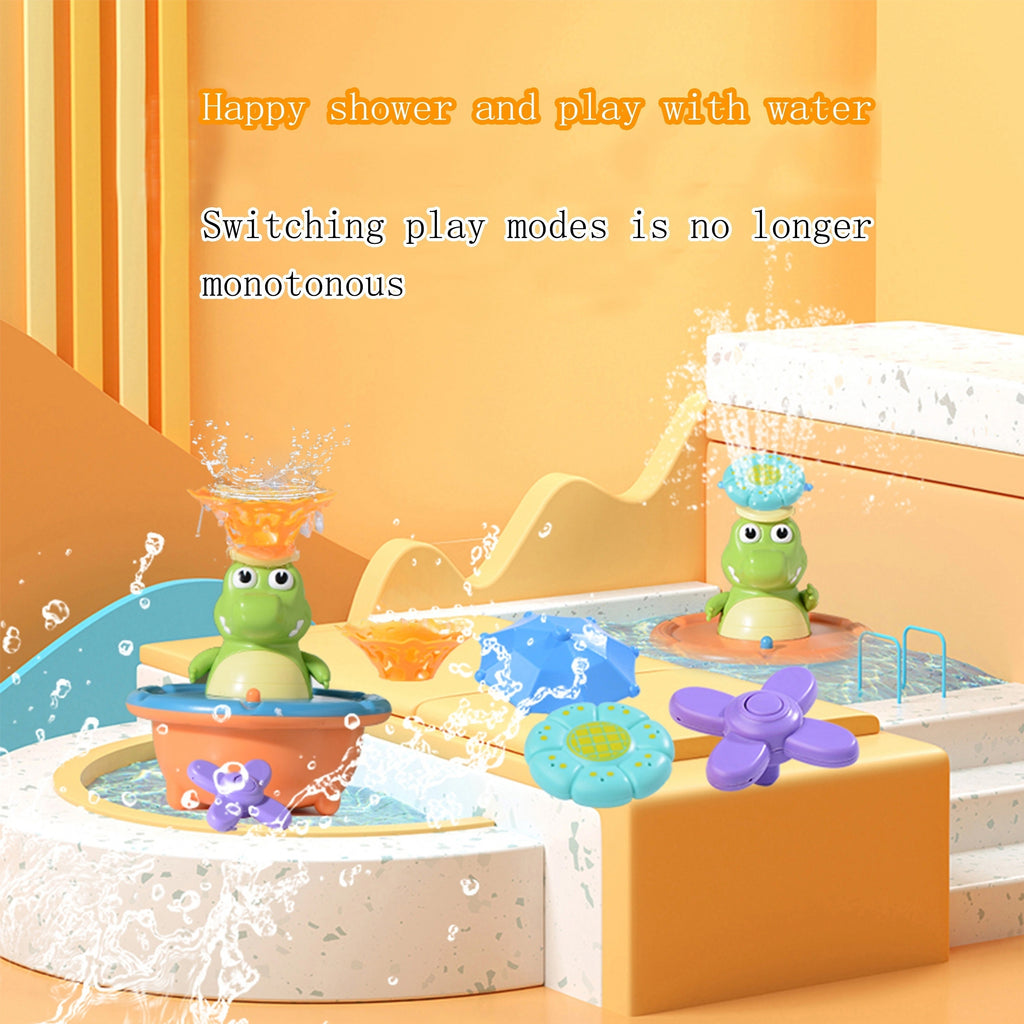 Youngsters' Splash & Play Bath Toys with Lights - Fun Water Spray Bathtub and Pool Accessories, Durable ABS Material, Mixed Colors - Ideal Holiday Gift
