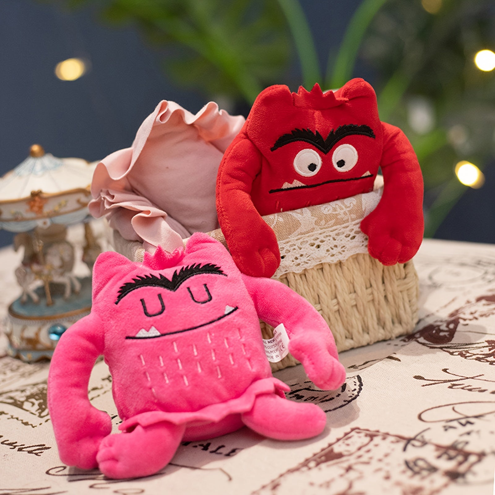 6pcs Adorable Emotional Monster Plush Toys - Soft, Cuddly, Colorful Friends for Kids - Develops Emotional Intelligence, Encourages Empathy, and Fosters Imagination