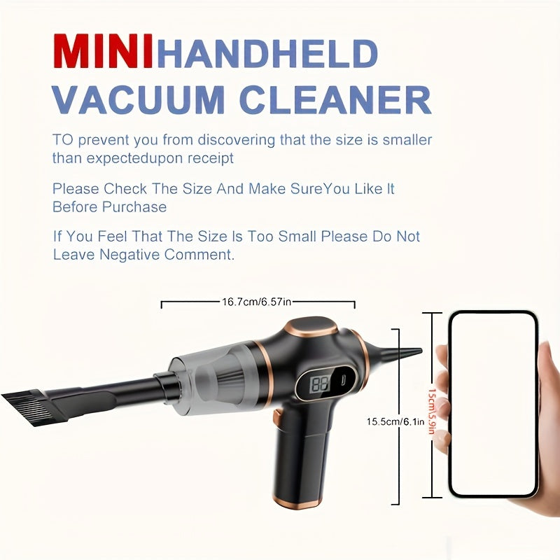 4000mAh High-Power Portable Vacuum Cleaner -USB Rechargeable,