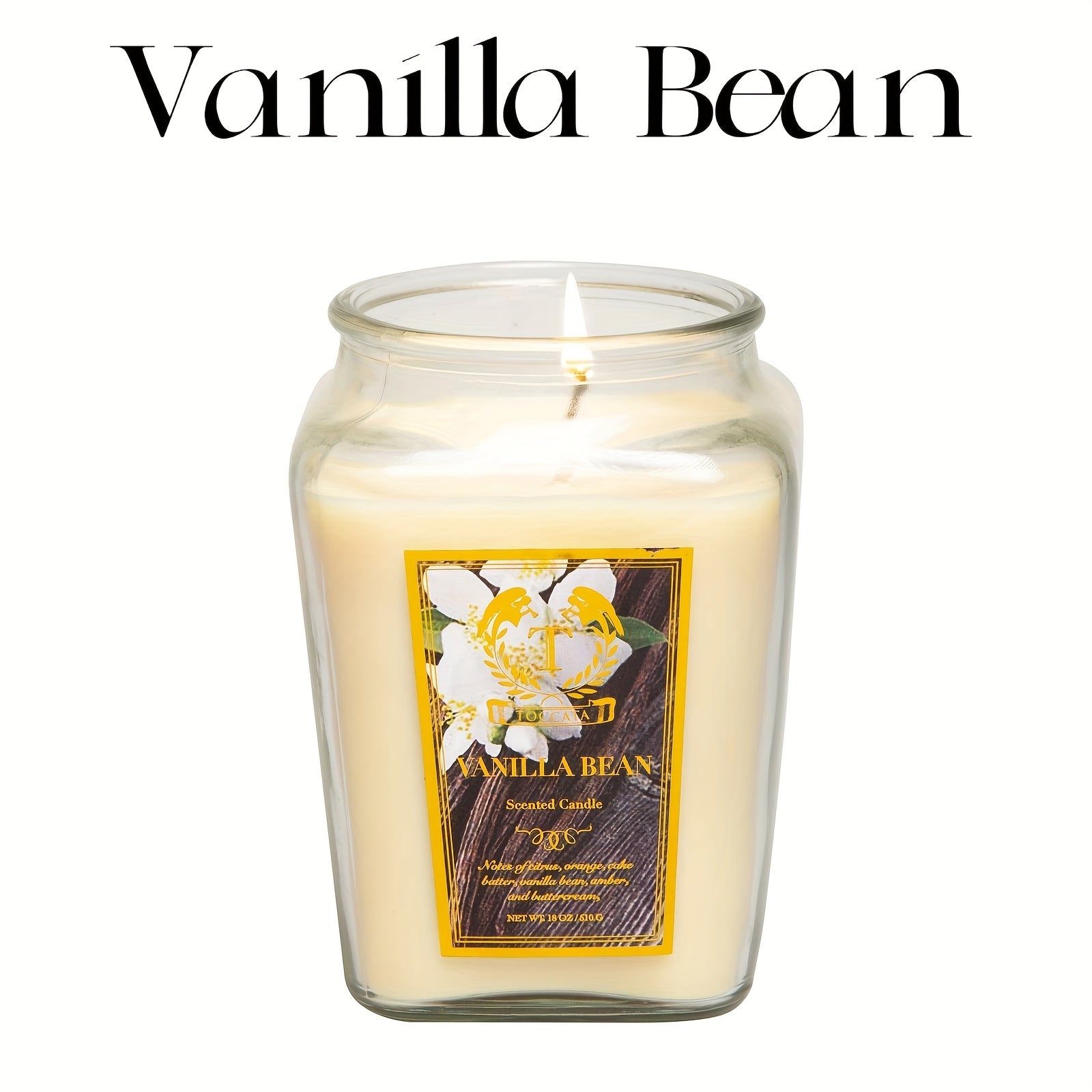 6-Scent Candle - 18oz Lavender & Vanilla Scented Candles in Glass Jars, Home Decor Gifts for Women, Mothers Day, Wedding, Birthday, Relaxing Spa & Special Occasions