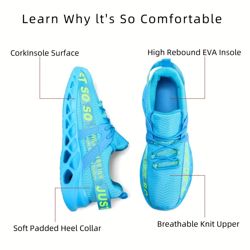 Men's Lightweight Basketball Shoes - Breathable Running Gym Sneakers with Stability Cushioning,
