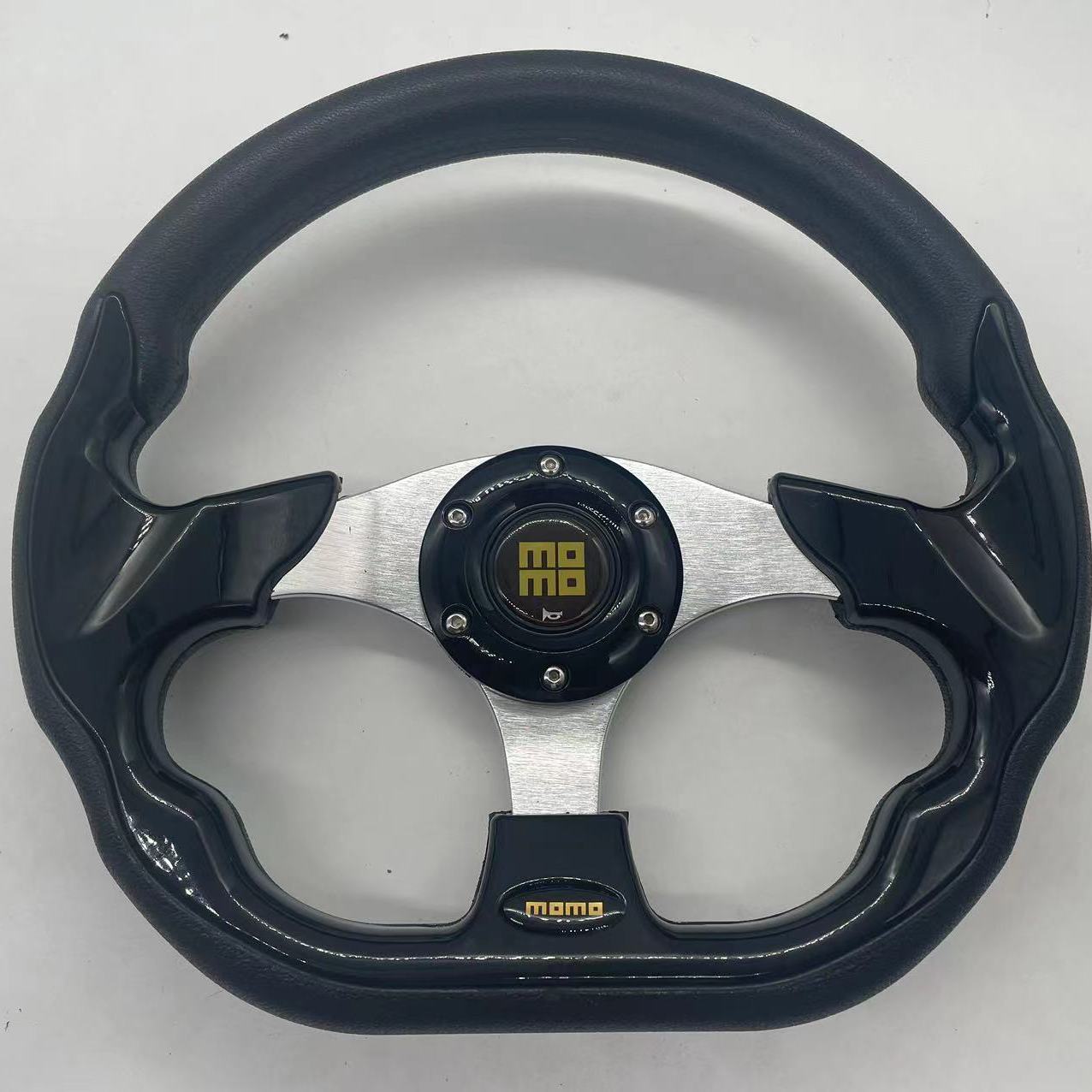 320mm Lightweight Racing Steering Wheel - Durable Aluminum Frame, Soft PU Grip - Universal Fit for Sports Cars
