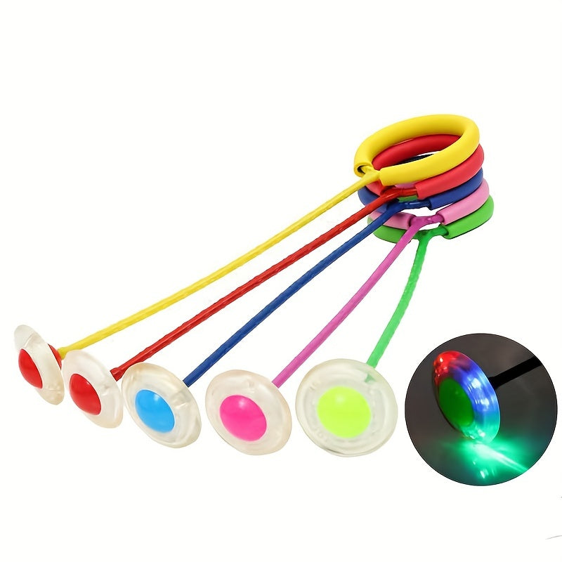 LED Flash Jumping Rope Ball - Outdoor Fun Sports Toy for Reaction Training and Swing Games