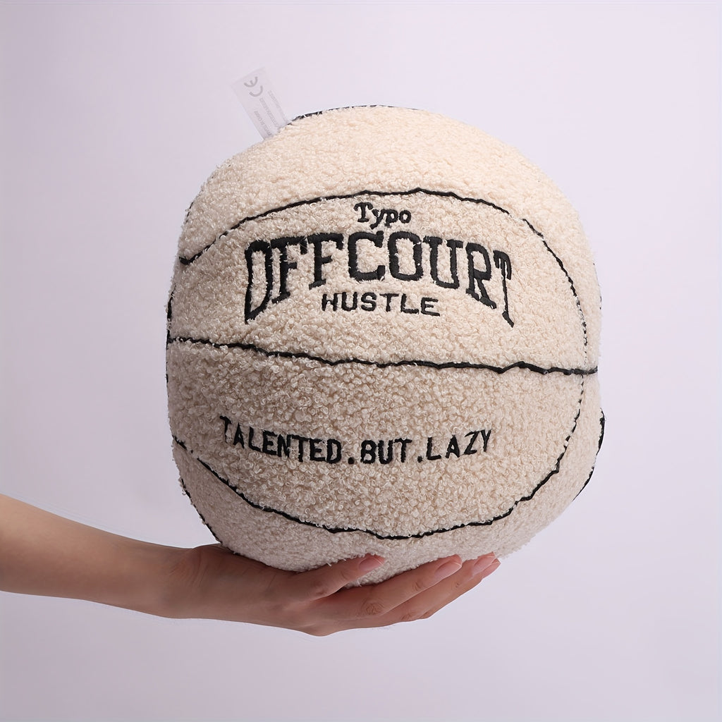 6 Styles Adorable Offcourt Basketball Pillow Soft Basketball Stuffed Toys Simulation Basketball Plush Toys Ball Plush Doll Cuddly Ball Pluishies Perfect Gift For Friends Soft Nap Pillow Throw Pillow