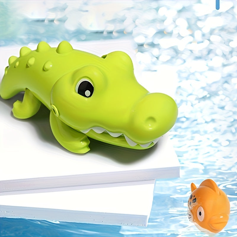 S Water Toys, Creative Educational Novelty Big Crocodile Eating Small Fish Bathroom Bath Toys, Gifts for Over 18 Months Old, Random Colors