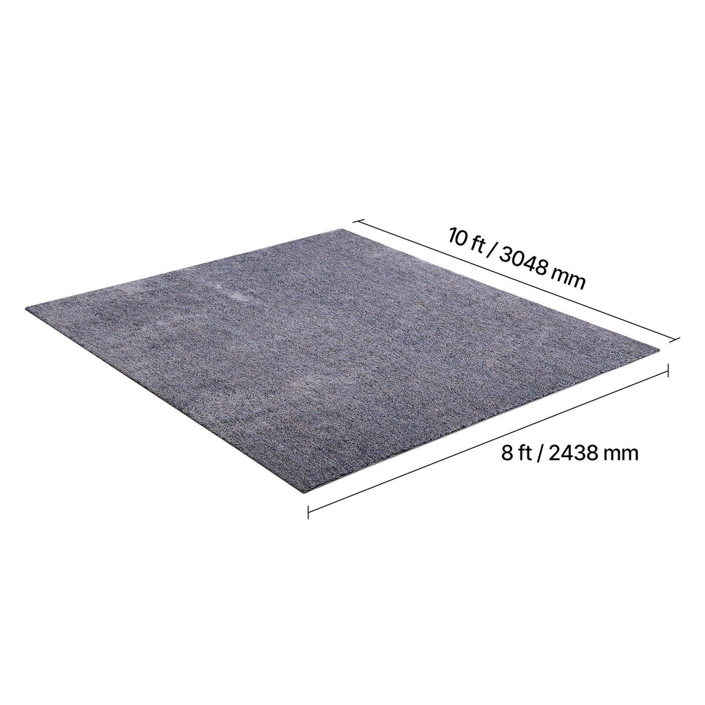 VEVOR Indoor Plush Area Rugs, 8 x 10 ft Plush Carpet, Area Rugs Furry with Long Plushs Pile, Thick & Durable High-Pile Rug for High-Traffic Areas, Non-Shedding & Non-Slip Backing, Blue-Gray