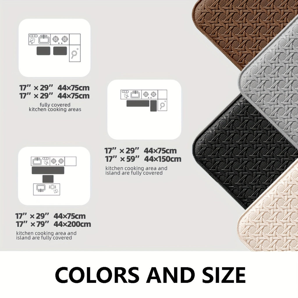 [Non-Slip Kitchen Mat] 2pcs Non-Slip Kitchen Floor Mat | High Quality Standing Mat for Kitchen, Sink, Office, Christmas Decorations for Home, Mom Christmas Gifts, Kitchen Rugs Sets And Runners