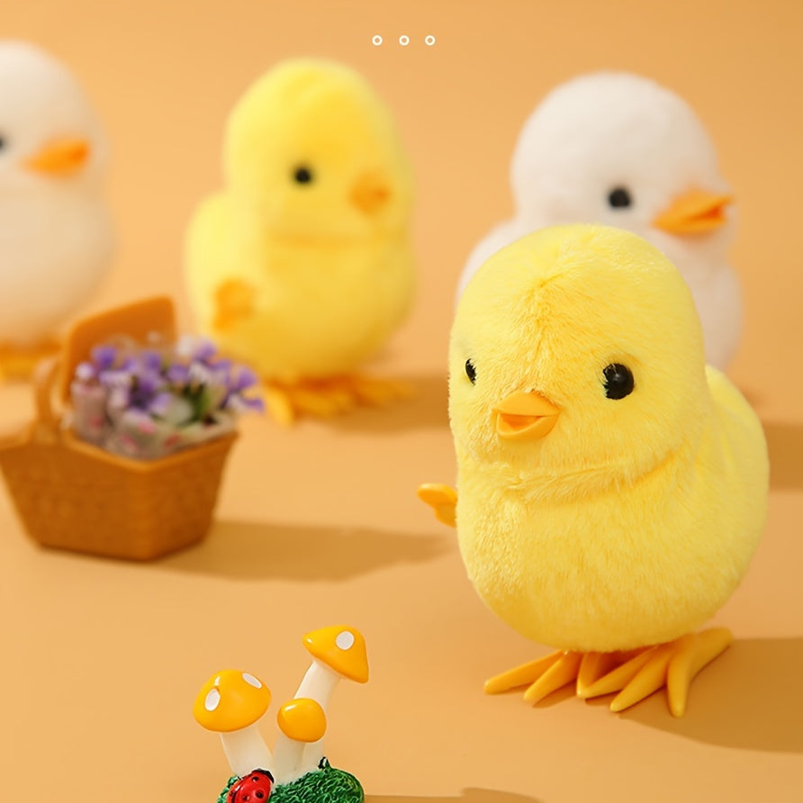 2 PCS Jumping Duck Wind-Up Toys: Novelty Chicken Hopping Windup Toy for Easter Basket Stuffers, Animals Walking Toy for Birthday Gifts & Party Favors