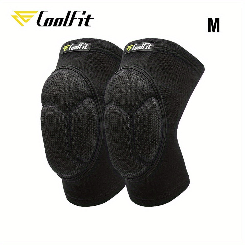 2-Pack Coolfit Thickened Sports Knee Pads for Dance and Streetwear