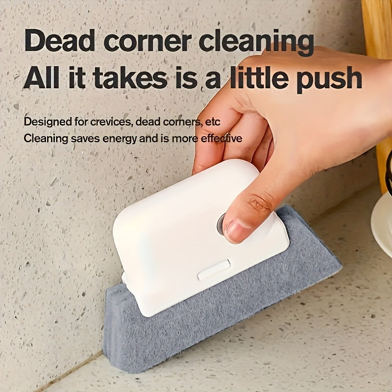 3pcs Window & Door Track Cleaning Brush - No Power Needed, Durable PP Bristles for Tight Gaps & Frames, Effortless Cleaning in Bedroom, Kitchen, Bathroom, Ergonomic Design | Polypropylene Construction