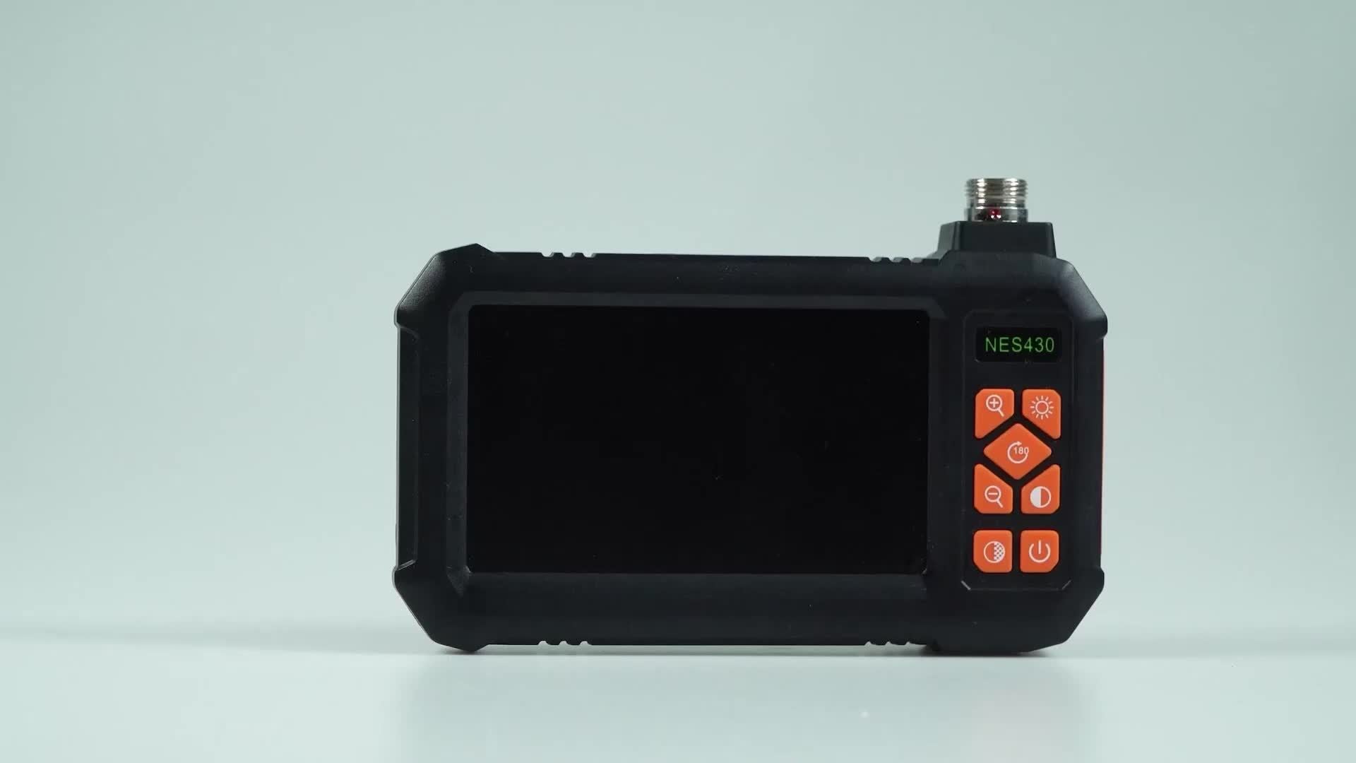 4. 3" IPS HD Borescope Camera with High-Quality 1080P Lens and Bright Headlight for Automotive and House Pipe Inspection