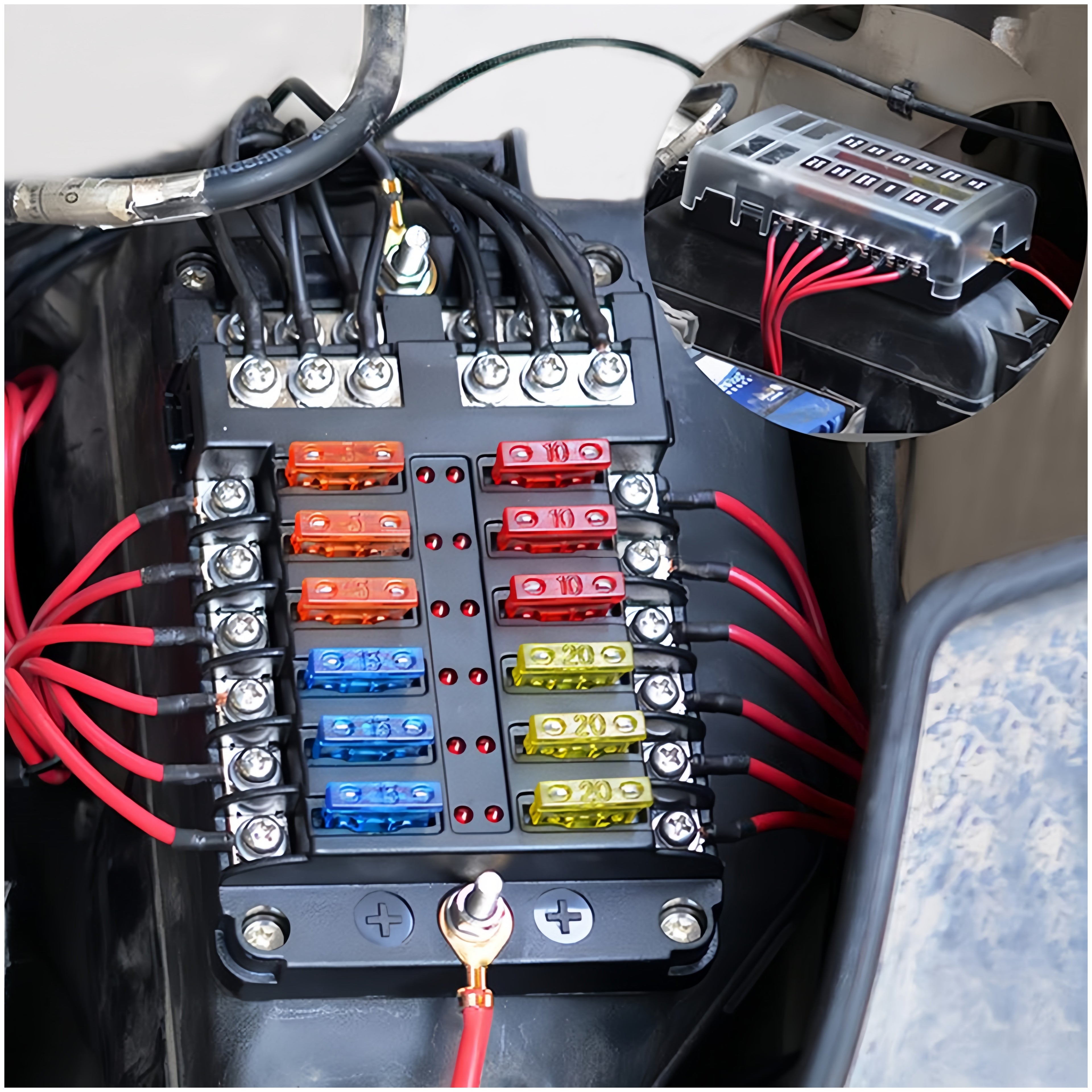 140Pcs Car Fuses Assortment Kit - Blade-Type Automotive Fuses - Standard and Mini - Replacement Fuses for Car/SUV/RV/Truck/Boat