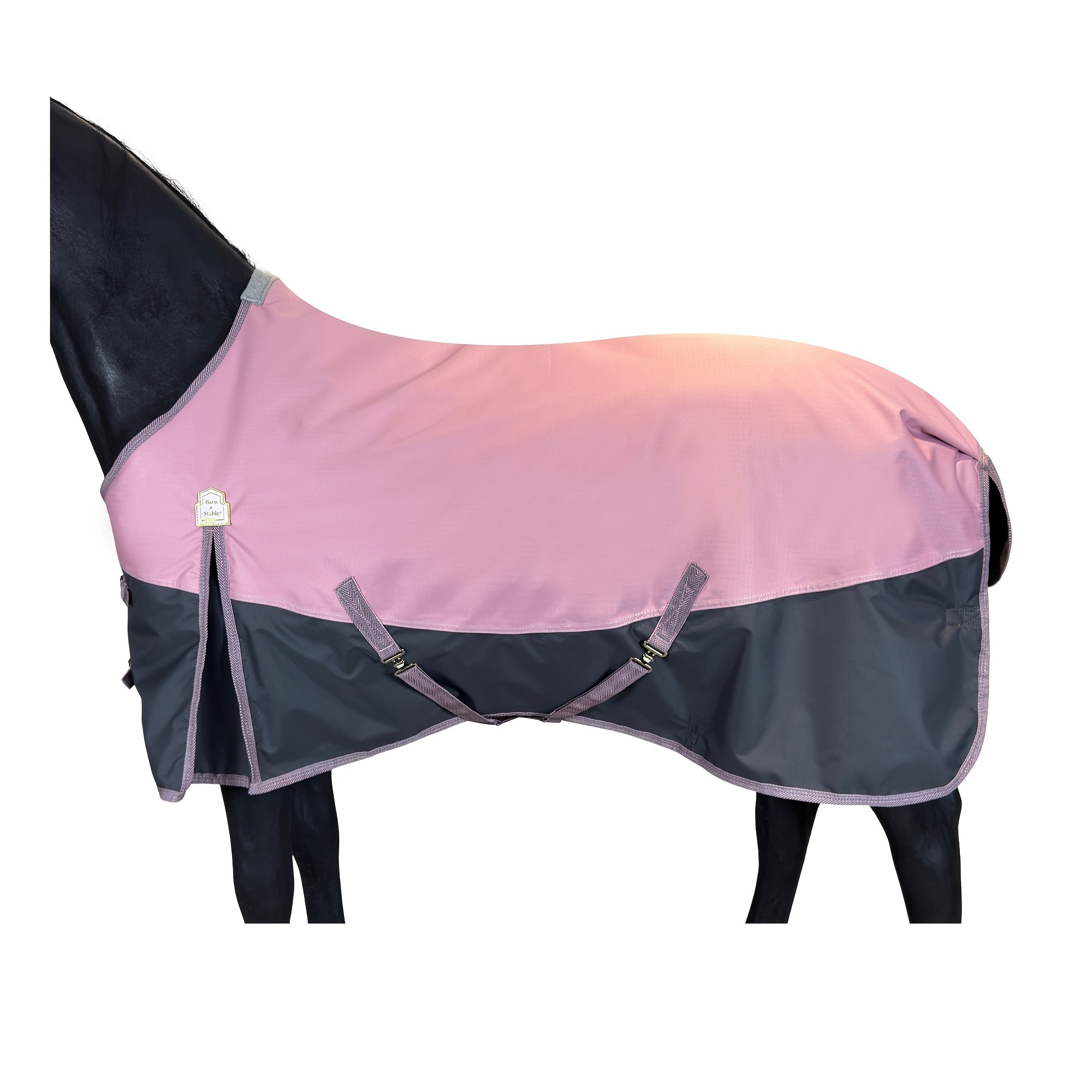 BARN & STABLE Heavy-Duty 600D Waterproof Horse Blanket - 3000mm/3000mvp Winter Turnout Rug with 200g Fill, & Adjustable Fit, All-Weather Horse Cover for Horses (Arabian, Thoroughbred, Shetland) - Durable Equestrian Gear, Hors