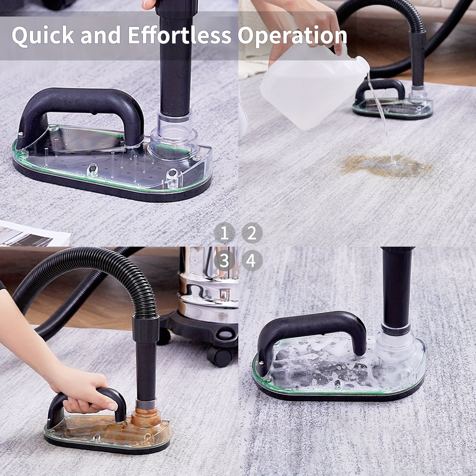 1pc, Nekuma Carpet Stain Remover Tool Attachment For Water Filtration Wet Extractor Vacuum Cleaner, Deep Cleaning Pet Rug Shampooer Solution For Home Floor