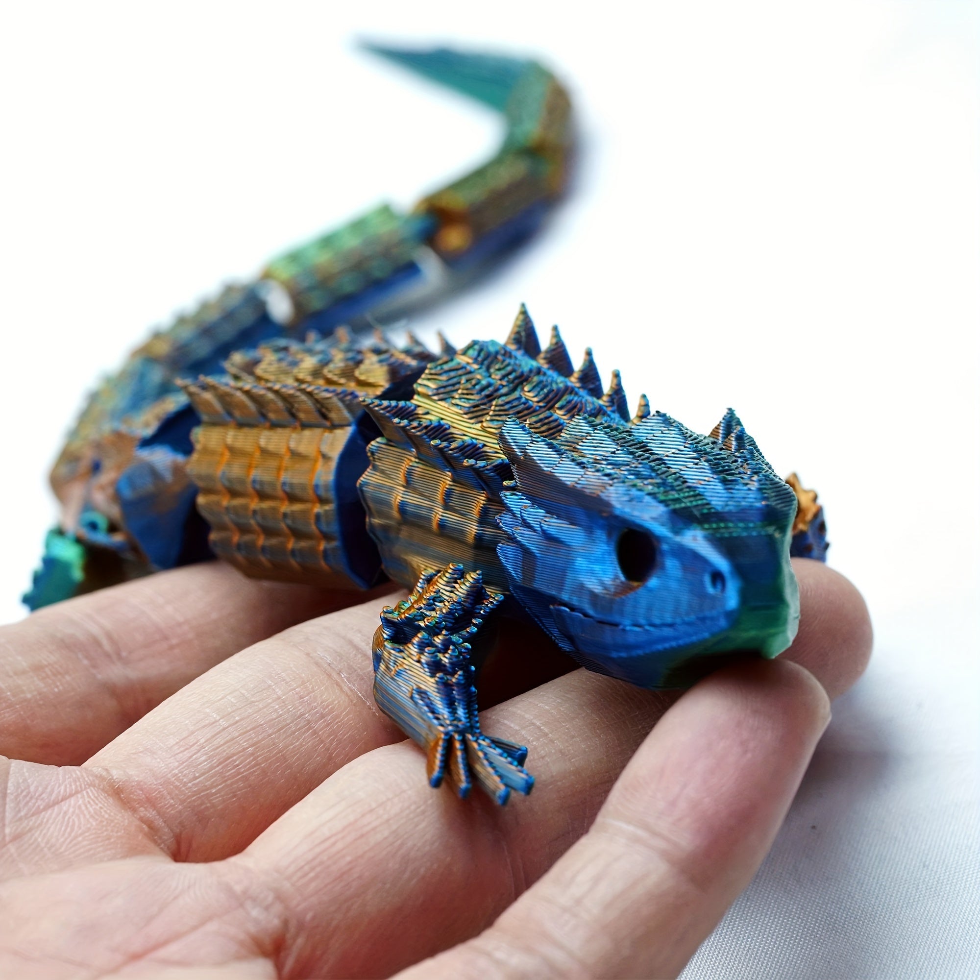 3D printed lizard laser crocodile joints that can be moved, Class A animals t