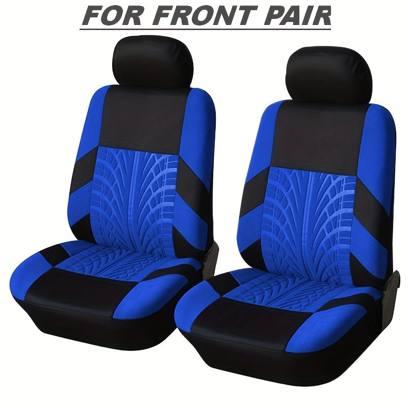 Front Pair Car Seat Covers, Breathable Polyester Split Automotive Front Seat Cushion Covers, Vehicle Seat Protectors Universal For Cars, Trucks Christmas Gift