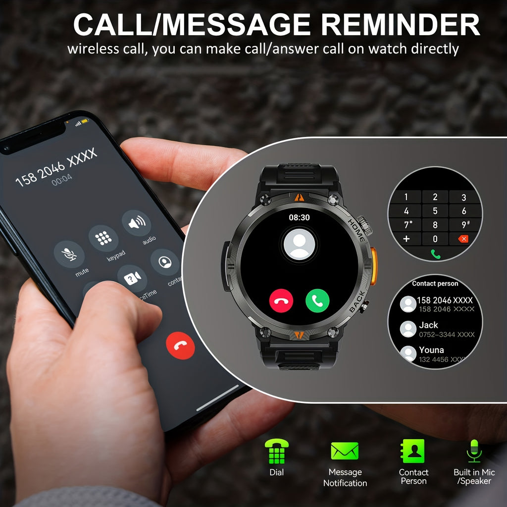 [JELLOO Smart Watch] JELLOO Sports Smart Watch | 1.45" HD Screen, Wireless Calling Function
