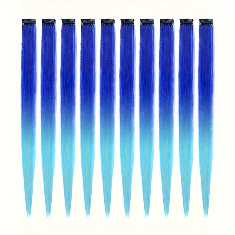 10 Pack HUAQIN Clip-In Hair Extensions for - 18 Inch