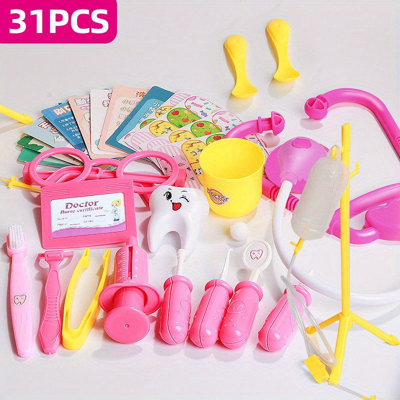 Youngsters' Doctor Playset with Stethoscope - Educational Dentist & Role-Play Kit,