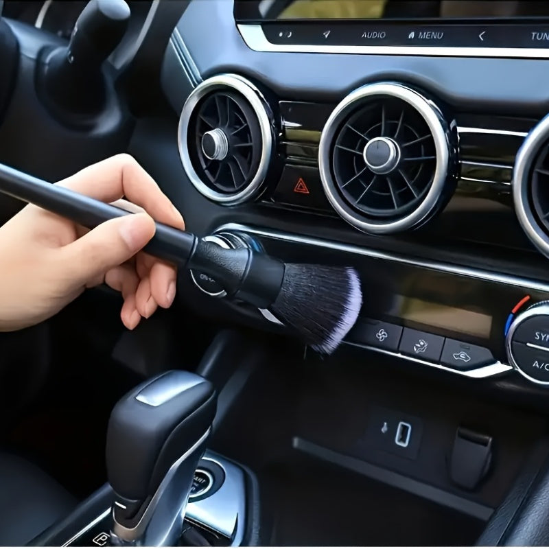 1pc Car Interior Detail Brush, Soft Bristle Cleaning Brush, Dust Removal Tool, Auto Dashboard Cleaner, Automotive Detailing Brush, Car Cleaning Supplies